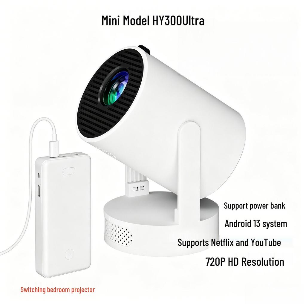 Y300Ultra Mini Ultra-Short Throw Portable Android HD Projector for Home Use