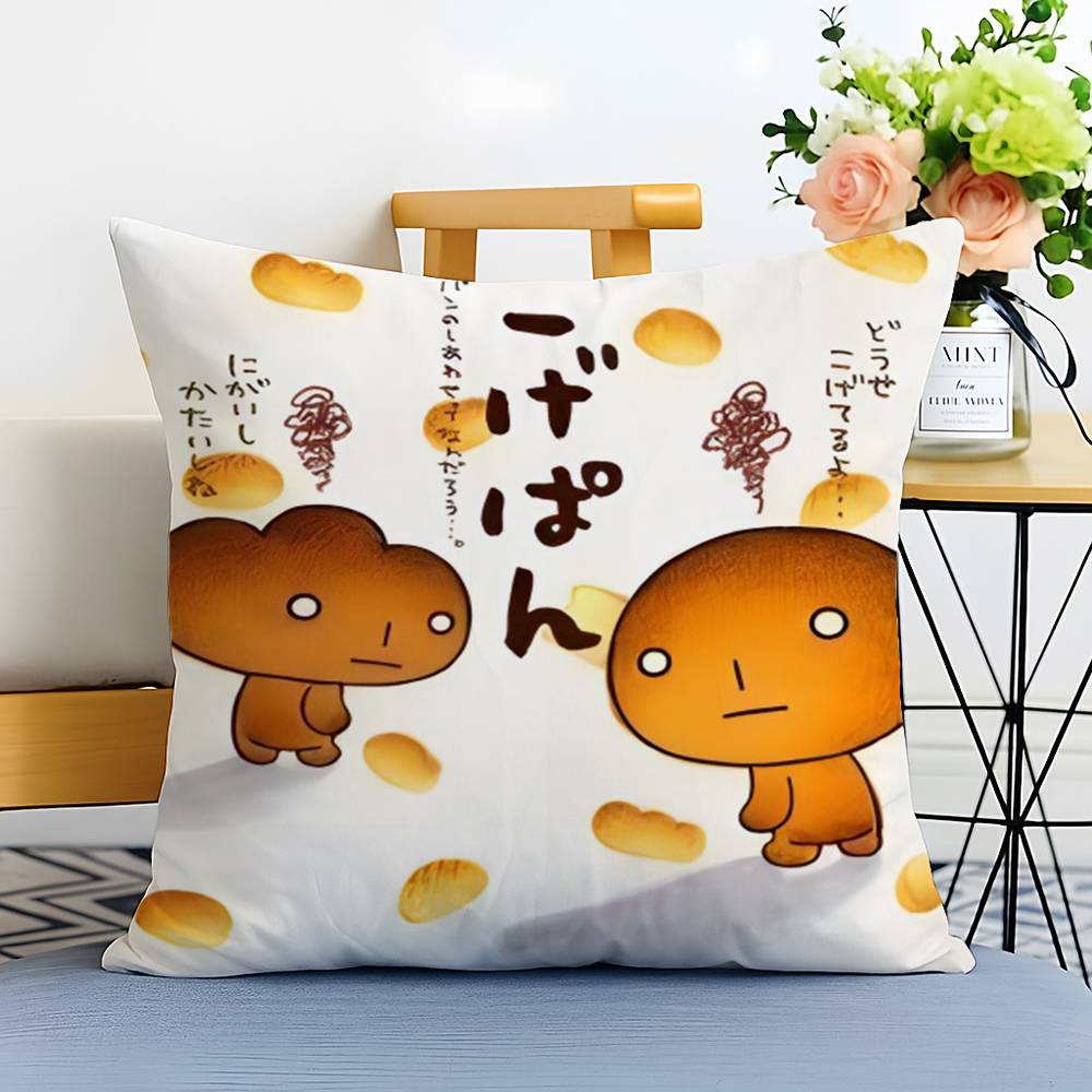 Cartoon Kawaii K-Kogepan-MT Pillow Case Printed Brushed Fleece Pillow Baby Skin-Touch Eco-Friendly Dye-Sublimat
