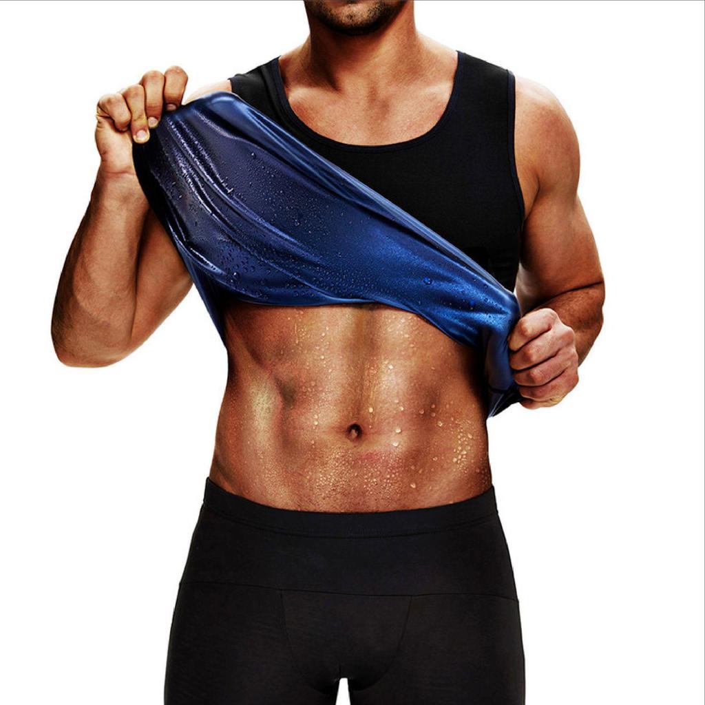 Men's Extreme Sweat Body Shaper: Fitness Vest for Running, Sports & Yoga