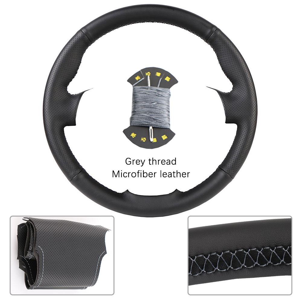 Customized Car Steering Wheel Braiding Cover For Fiat Bravo Doblo Opel Combo Grande Punto Linea Qubo For Vauxhall Steering Wrap