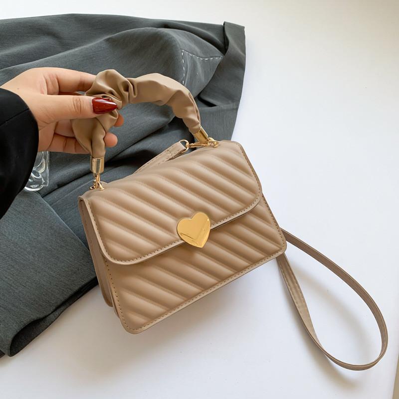 Minimalist Pu Small Square Bag For Daily Use With Shoulder Strap