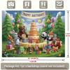 Party Backdrop Cake Flat Animals Cafe Restaurant Club Garage Booths Studio Photo Background Decor Birthday Party Decor