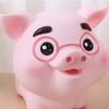 Pușculiță de porc anti-cădere Ornamente de porc drăguț Rezervor de depozitare de capacitate mare Decor pentru casă