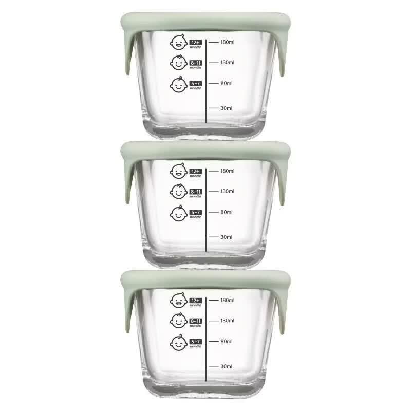 LocknLock 3-Piece Heat-Resistant Glass Food Storage Container Set