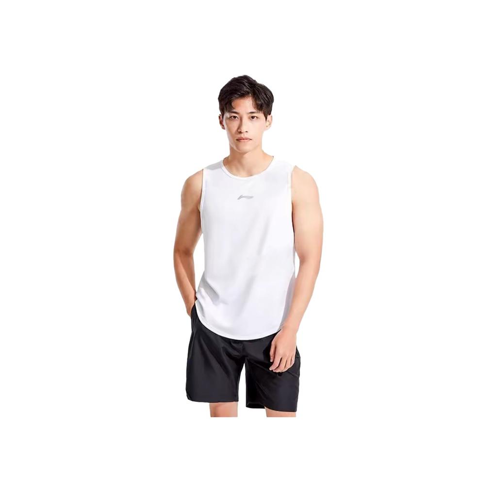 Li Ning Débardeur Décontracté Confortable Ample Séchage Rapide Respirant Homme Débardeurs Blanc LWTU063-1