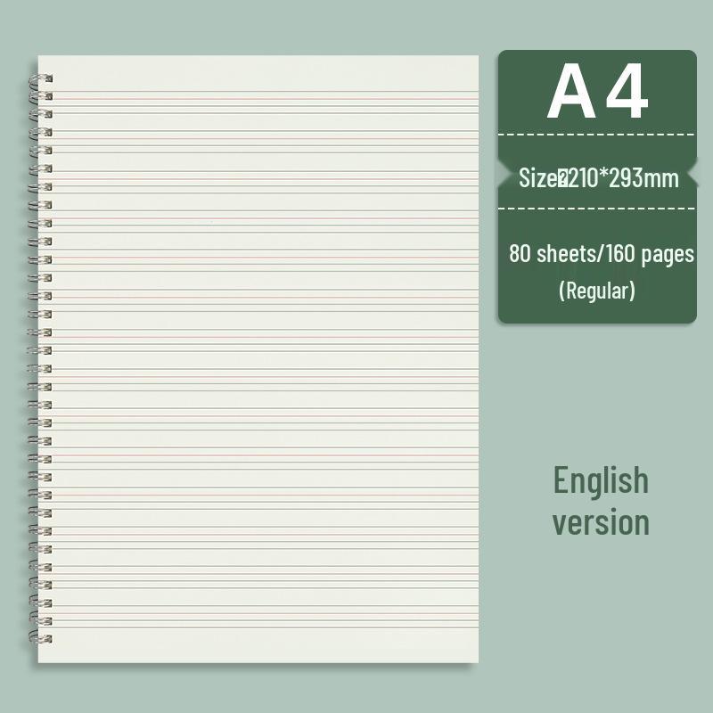 Creative Transparent Spiral Notebook - A6, A5, B5 Grid, Lined, Blank, Cornell Layouts