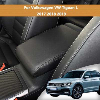 For Volkswagen VW Tiguan L 2017 2018  Accessories Microfiber Leather Car Armrest Cover Interior Anti-Scratch Easy Tall