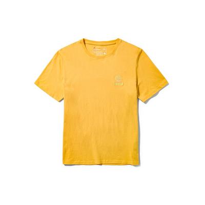 Outdoor Casual Breathable Short Sleeve T-Shirt Men Tops Mimosa-Yellow A42YU-EG4