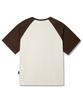 TRILLION Skateboard Pigment Graphic Raglan Short Sleeve_Brown