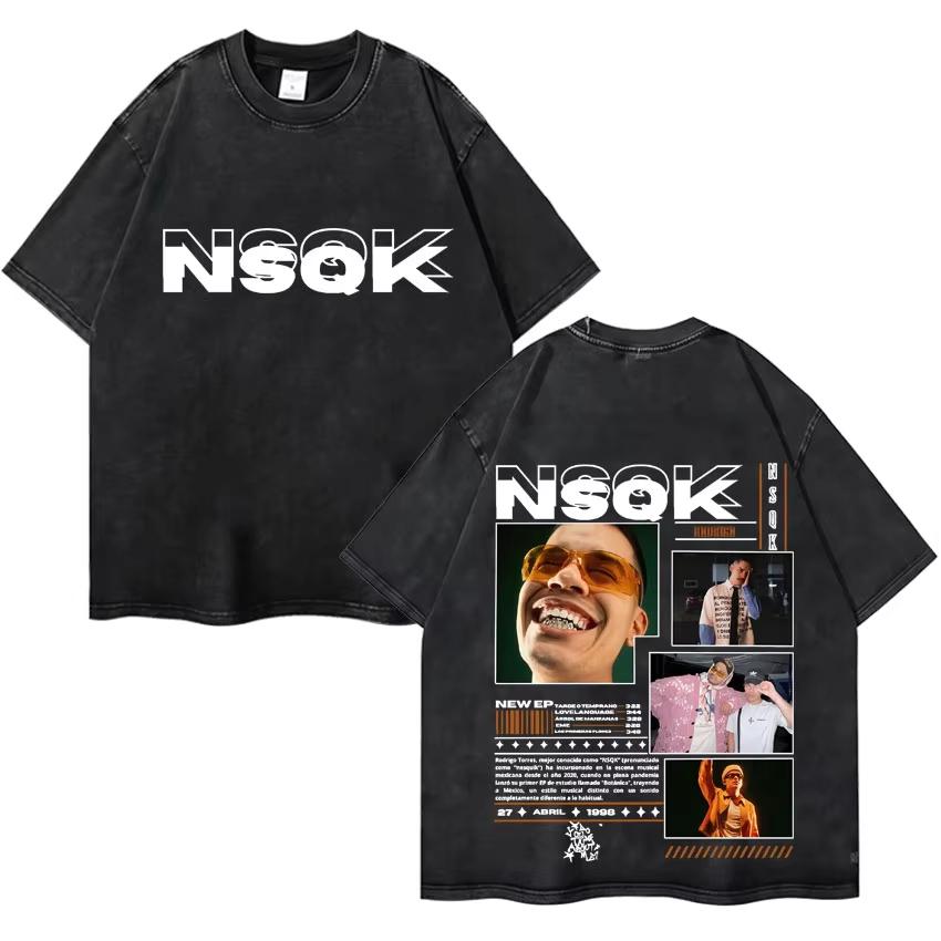 Rapper Nsqk Do You Think about Me Retro Fashion Casual Vintage Tshirt Mens Aesthetic Comfort Tshirts Pop Teenagers Y2K Tshrits