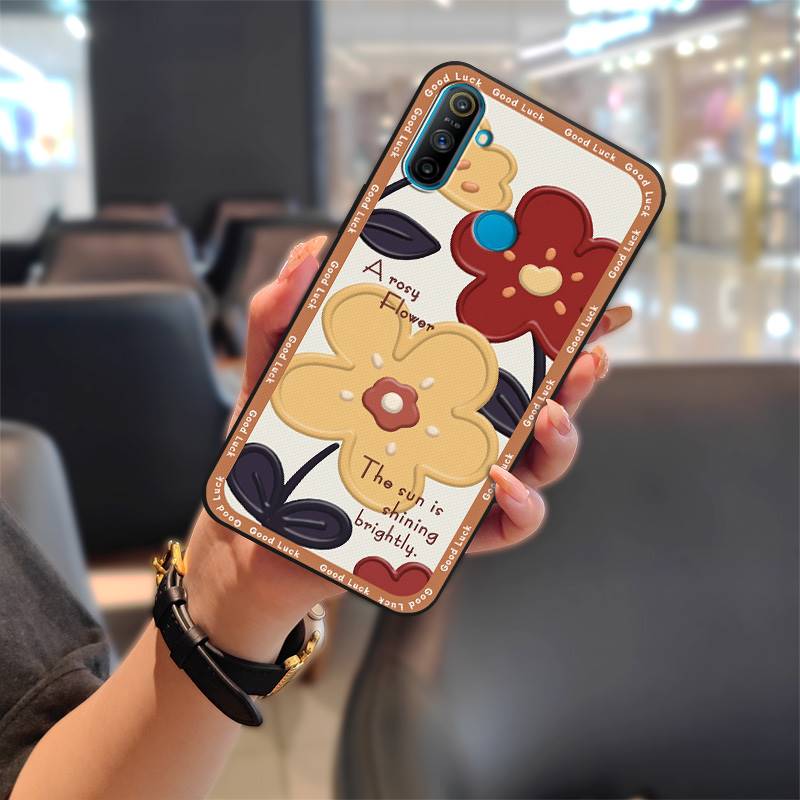 Fashion Design Back Cover Phone Case For OPPO Realme C3 With Fingerprint/Narzo 20A Full Wrap Durable Shockproof Cute TPU
