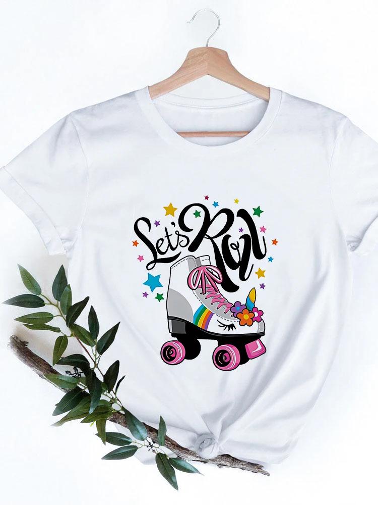 2024 Fashion Anime T Shirt Women New York City Graphic T Shirt Harajuku Kawaii Woman T Shirts Short Sleeve Femme Tops Tees