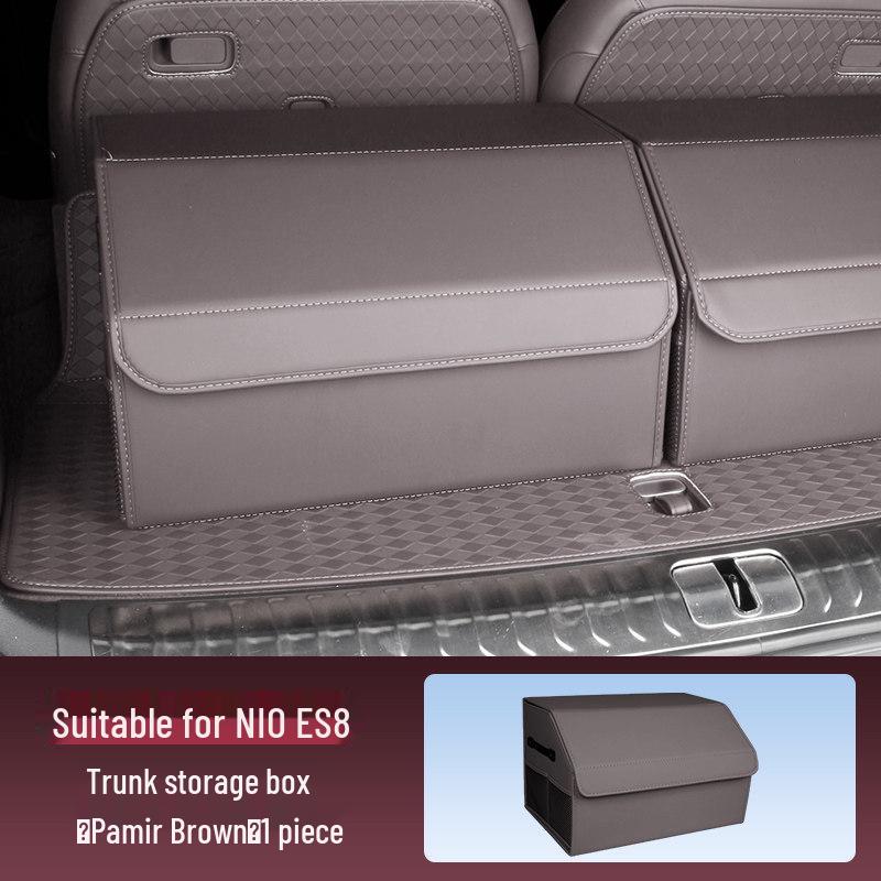 Compatible with 26 Nio ES8 Models: Trunk Storage Box, Foldable Organizer for Car Interior Accessories.