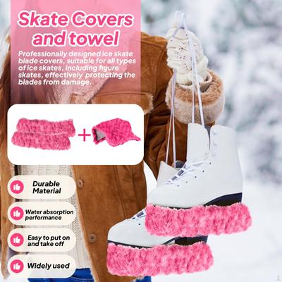 2 Pieces Ice Skate Covers Guards Equipment Portable Skating for Figure Skates Sports