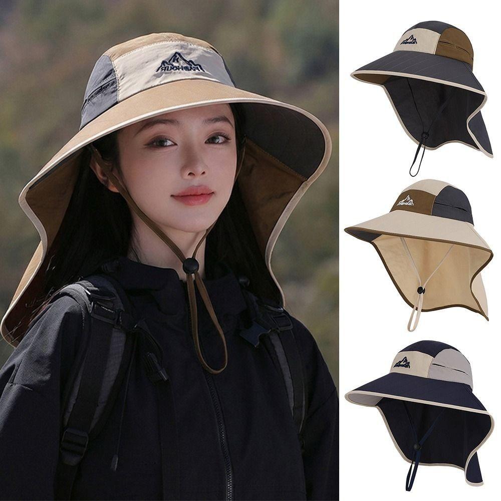 Quick-Drying Fishing Hat Wide Brim Panama Hat Casual Hiking Hat Summer