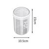 Food-Grade Plastic Storage Jar with Lid for Cereal, Grains, Coffee, & Tea
