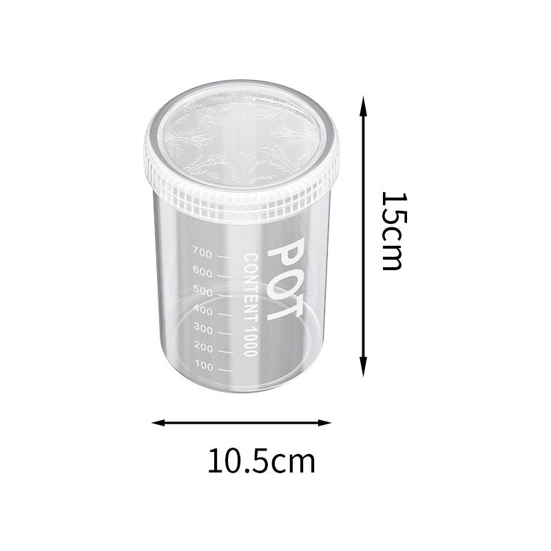 Food-Grade Plastic Storage Jar with Lid for Cereal, Grains, Coffee, & Tea