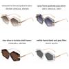 Snake Pattern Metal Frame Polygon Sunglasses With Uv400 Protection For Fashion Women And Outdoor Wear