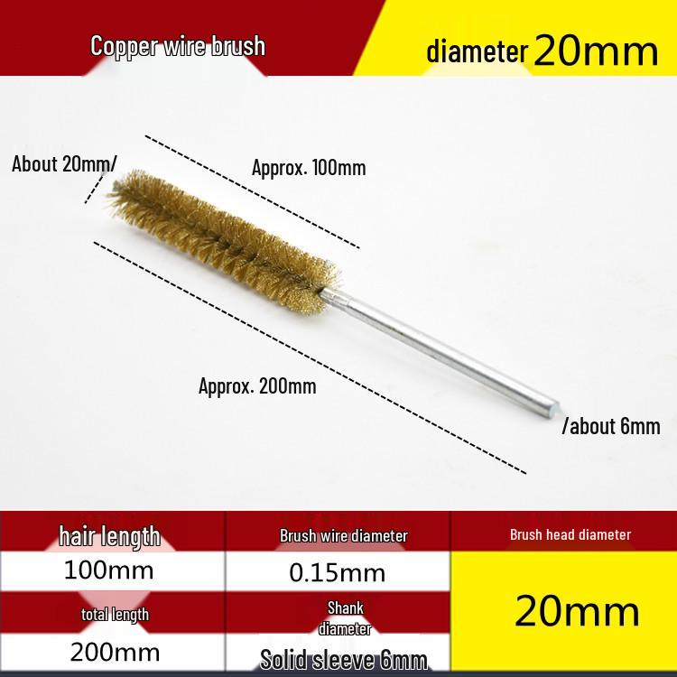 Electric Drill Stainless Steel Pipe Brush with Extended Handle for Polishing, Grinding, Deburring, and Rust Removal