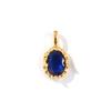 2 PCs Oval Brass & Rhinestone Birthstone Charms 18K Gold Plated Oval Pedndants For DIY Necklace Jewelry Making Findings 15mmx8mm