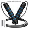 Adjustable Length Jump Rope Speed Racing Bearing System Steel Wire Rope Comfortable Foam Handles Adjustable Jump Rope