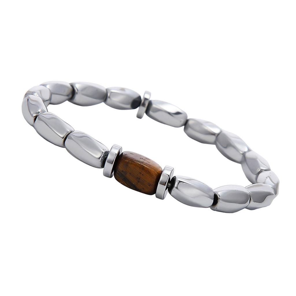 Handmade Retro Tigers Eye Beaded Bracelet Adjustable Wristchain Jewelry For Men Fashion Statement Accessories