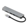 Docking Station Multifunctional 6 In 1 Aluminum Alloy USB Expansion Dock for Type C Channel