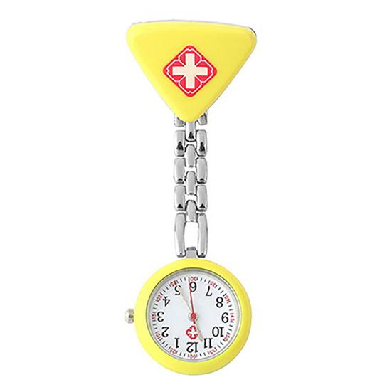 Women's Butterfly Smile Face Quartz Clip-On Brooch Nurse Hanging Pocket Watch