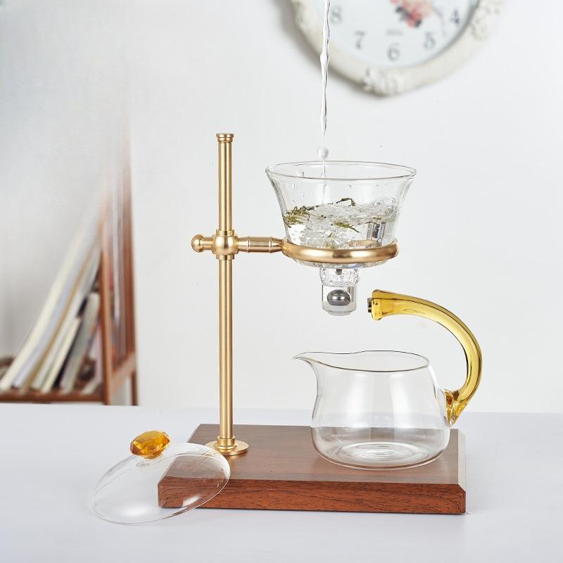 Automatic tea set high borosilicate glass automatic kung fu tea set creative lazy tea maker teapot tea leak