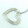 Used Tiffany Menard Open Heart Silver 925 Long Necklace