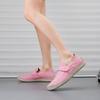 Women's Loafers Summer Pink Moccasins Casual Wide Head Purple Walking Shoes Plus Size