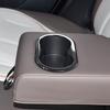 Car Styling Rear Water Cup Holder Frame Decoration Cover Trim For BYD Qin PLUS  Carbon Fiber Color Interior Accessories