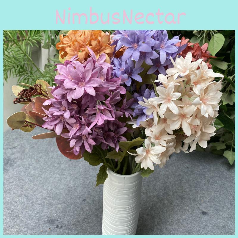 Realistic Snow Silk Orchid Floral Flowers Stems Indoor Decoration Wedding Gift