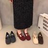Feeling Fluffy Shoes Women Wear New Autumn and Winter Retro Temperament Flat Mary Jane Single Shoes