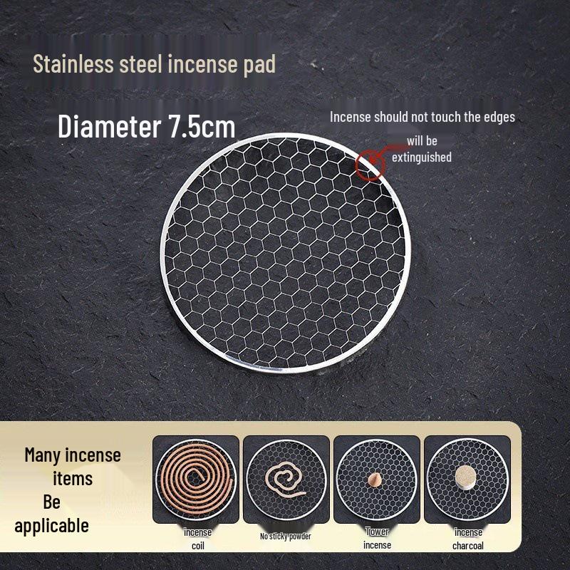 

Ceramic Sandalwood Incense Holder with Net Lid and Crackle Glaze, for Coil and Stick Incense, Three-Legged Buddhist Home Use.