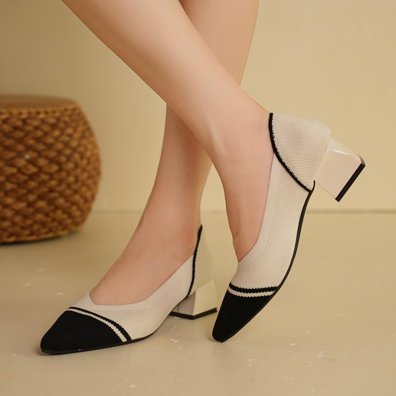 Fashion Ladies Shoes on Sale 2024 Fashion Slip on Women's Flats Autumn Pointed Toe Mixed Colors Net Cloth Breathable Casual Shoes Female