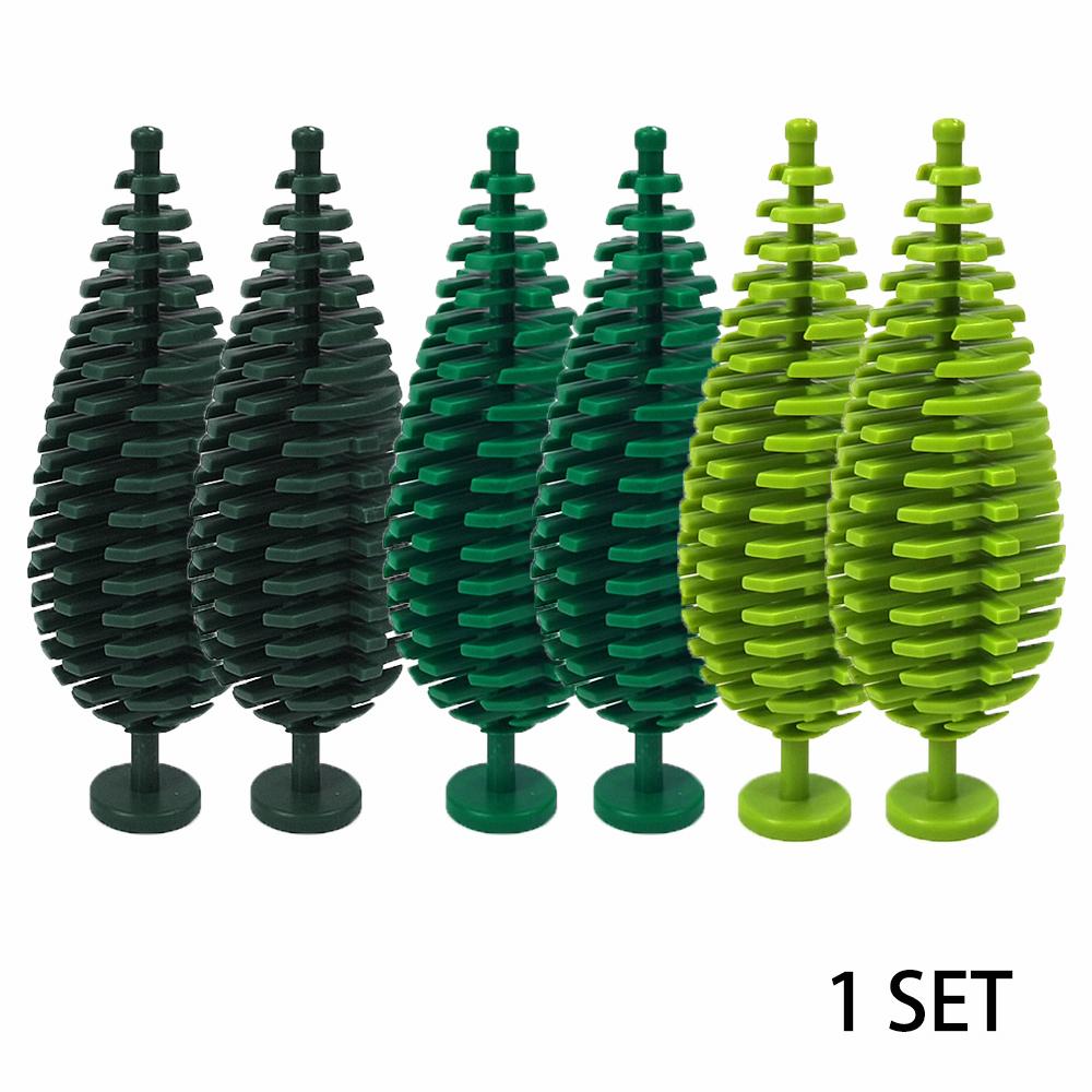 MOC City Street Scene Plant Model Sets Forest Assemble Building Block Park Jungle Assemble Bricks Toys