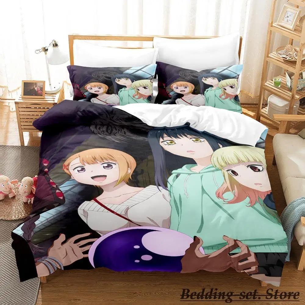 

Mieruko chan Комплект постельного белья Single Twin Full Queen King Size Комплект постельного белья Adult Kid Bedroom Duvetcover Sets Anime Parure de lit Bed EU Single 135x200cm