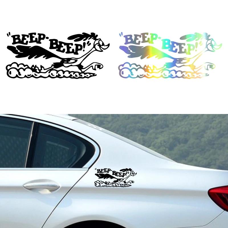 17x7.7cm Naklejka Road Runner Kreskówka Stary Szybki Samochód Ciężarówka Laptop Winyl AkcesoriaDecaAkcesoria Samochodowe