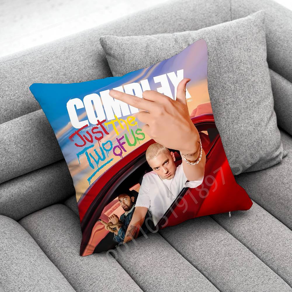 E-Eminem The Marshall Mathers LP STANS Throw Pillow Case For 30cm 40cm 45*45cm 50cm 55cm Square Sofa Pillowcase Shell
