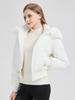 European & American Design Hooded Fur Collar Women's Winter Coat 2025: Short Style Cotton Jacket