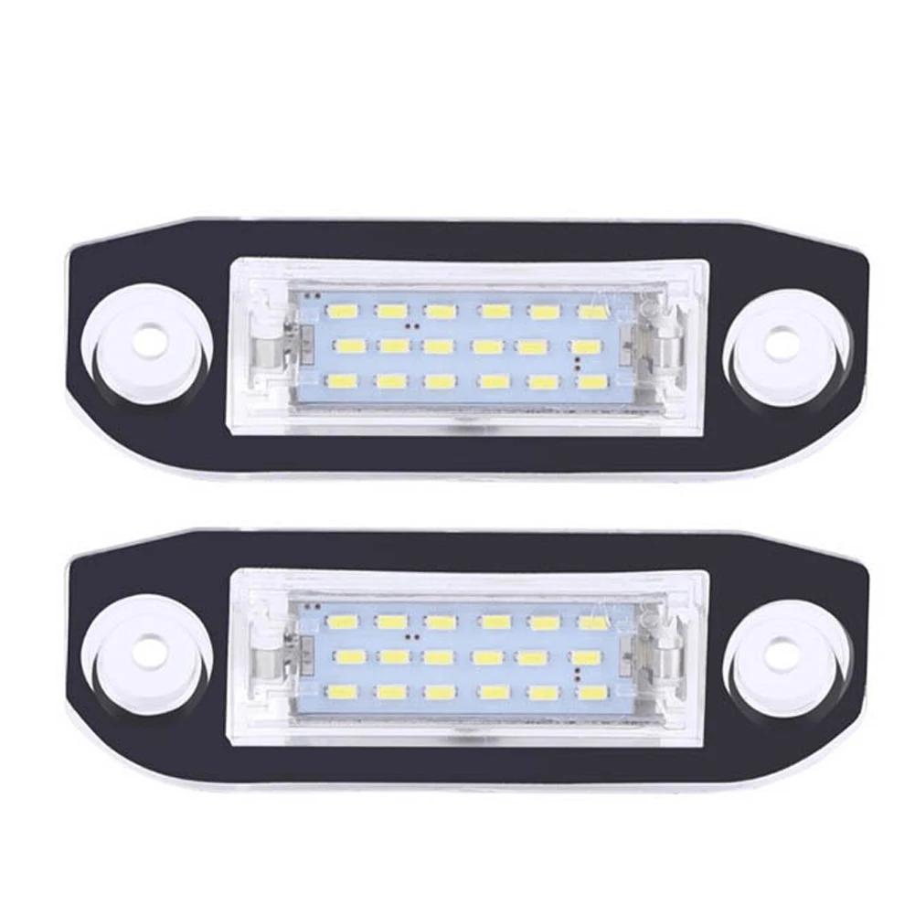 1/2Pcs Car LED License Plate Lights Auto Number Plate Lamp Replacement For VOLVO S40 S60 S80 XC60 XC70 XC90 C70 V50 V60 V70