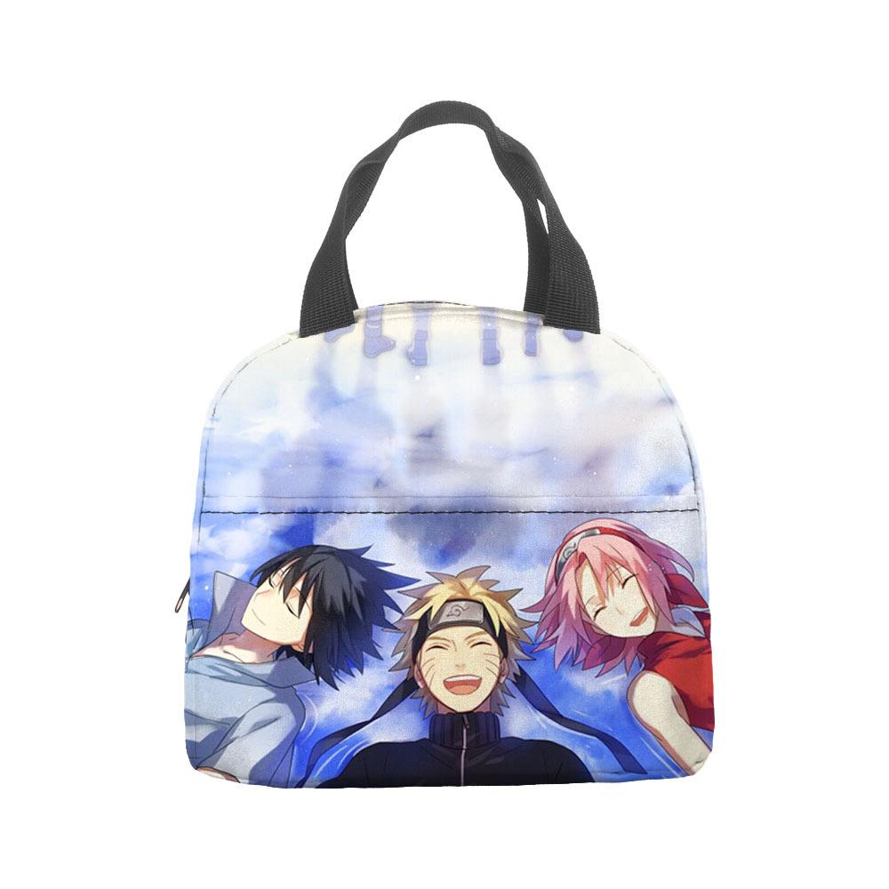 Naruto Lunch Bag, Student With Rice Insulation Bag, Large Capacity Portable Lunch Insulation Bag, Bento Bag, Outdoor Bag.
