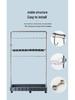 Stainless Steel Floor-Standing Mop Rack with Draining Shelf and Free Shipping