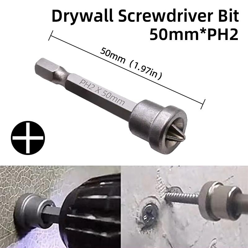 PH2 Phillips Screwdriver Bits Cross Head Magnetic 50/100/150mm Hand Tool 1/2” Square To 1/4” Hex Wrench Socket Adapter Converter