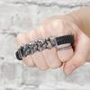 Gotische armband Skull Head Chain Bangle Leatherman armbanden met stalen magneetsluiting Logo graveerbare herensieraden