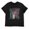 Highland Hues Stag T-Shirt Tees Aesthetic Clothes Oversizeds Summer Clothes Men Clothing