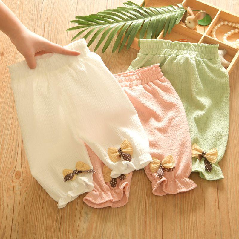 Children's Leggings Summer Cropped Pants, Baby Summer Clothes Outer Pants Thin Design