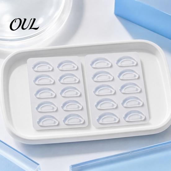 Silicone Nose Pads 25 Pairs Glasses with Adhesive Backing, Anti-Slip Stick-on Eyeglasses Grips, D-Shape Cushions for Sunglasses Reading Sticky