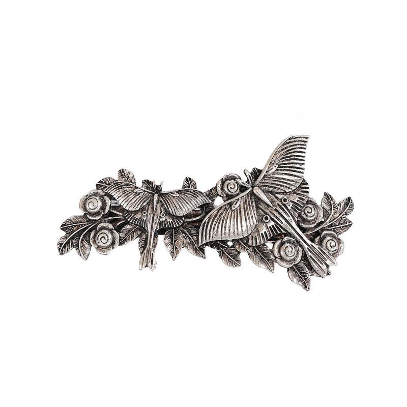 Retro Butterfly Flower Hair Clip for Women - Nordic Style Fashion Headwear